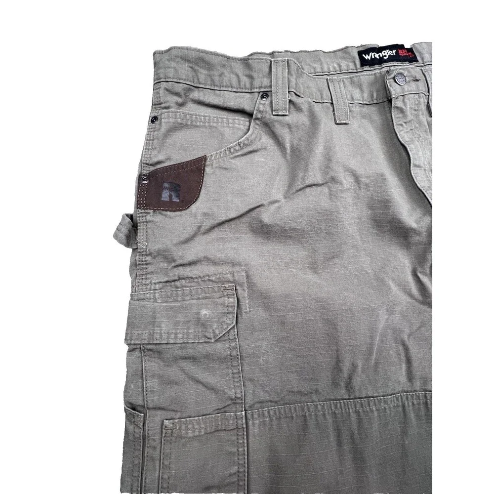 Wrangler Riggs WorkWear Cargo Carpenter Pants Mens 48x30‎ Cotton Canvas Ripstop